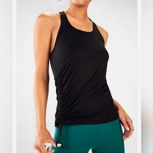 NEW..Fabletics Black Sleeveless Racerback Tank Top..SIZE:M